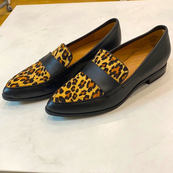 Nine West - Cheetah Leather Loafer Size 7 1/2 - Picture 3 of 6